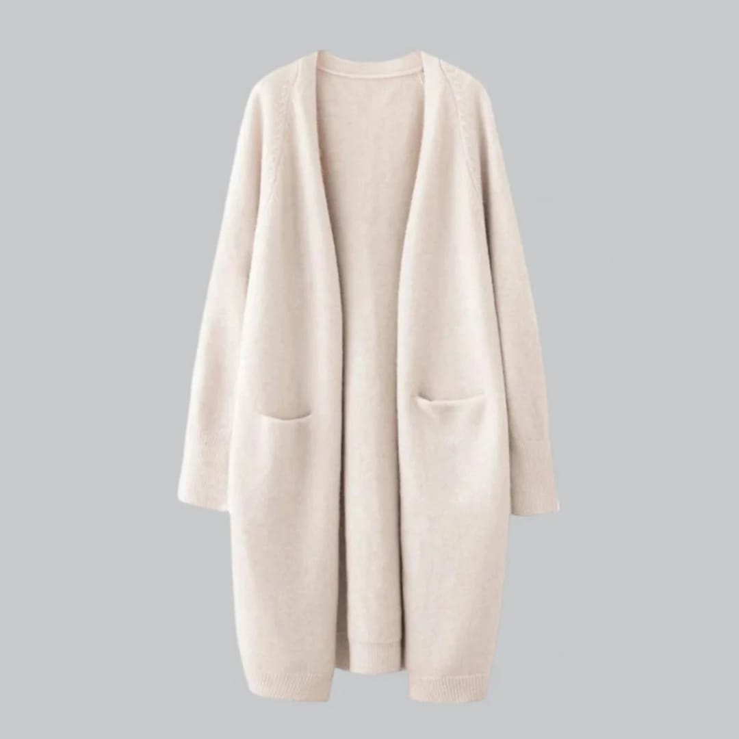 Katya Longline Open Front Cardigan with Pockets_4