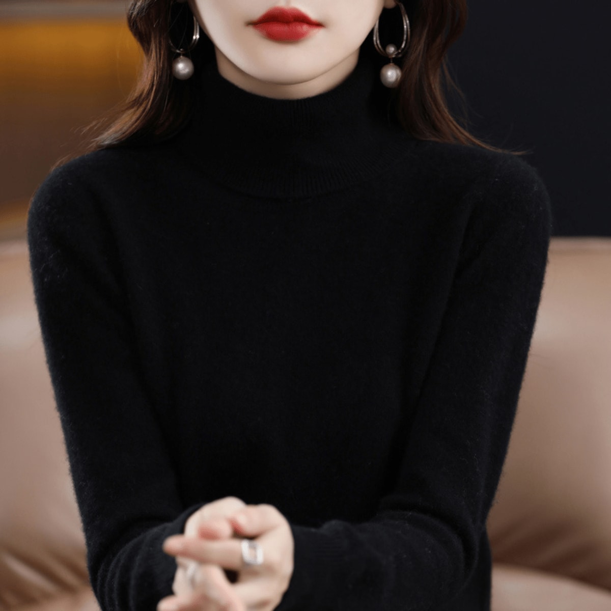 Nerissa Classic Soft Roll Neck Jumper_14