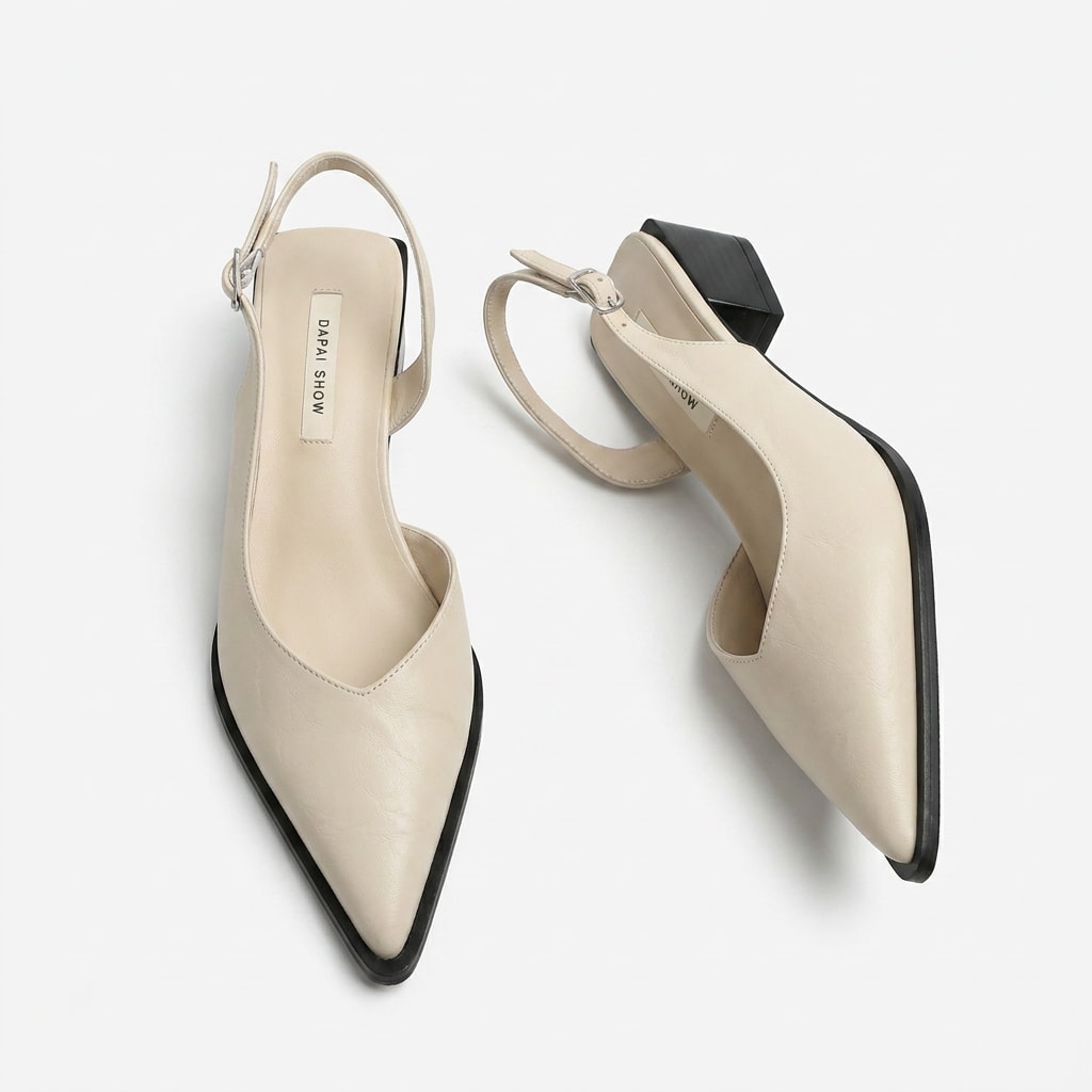 Linnea Comfort Pointed Toe Slingback Heels_5