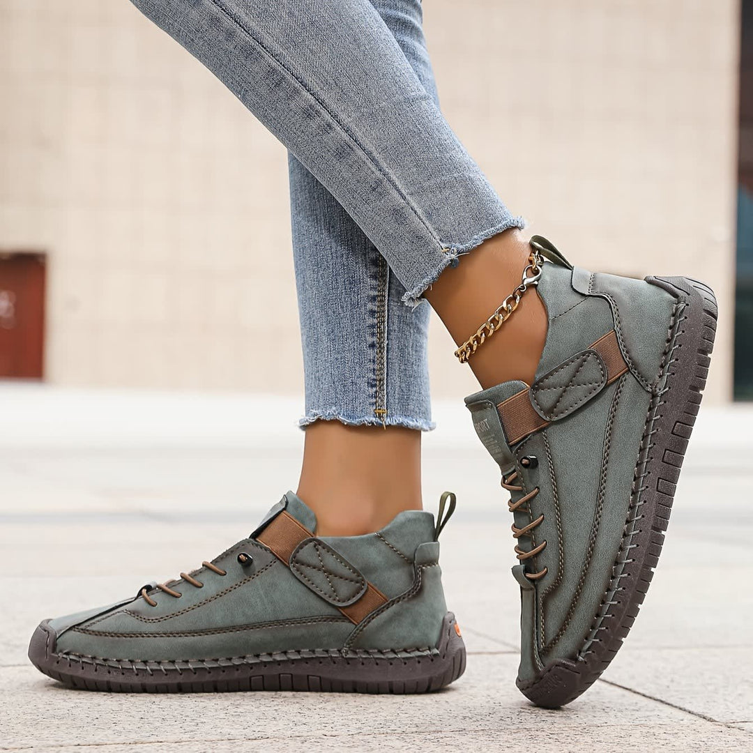 Sena Lace-Up Casual Trainers with Strap