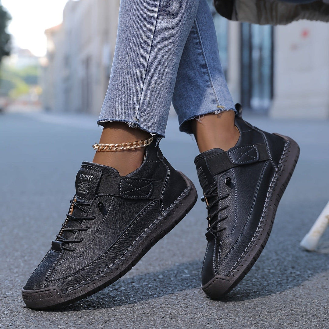 Sena Lace-Up Casual Trainers with Strap