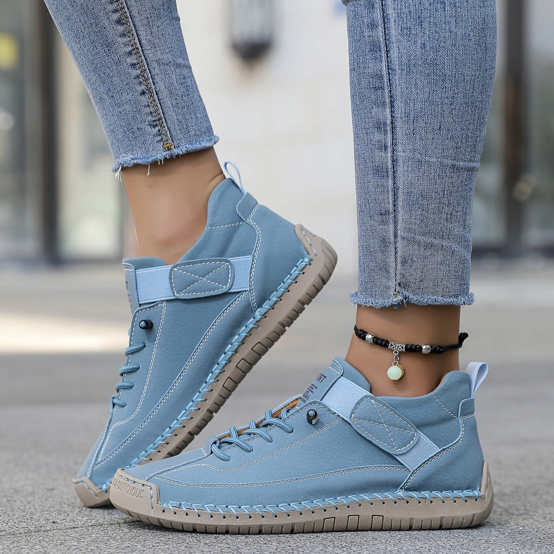 Sena Lace-Up Casual Trainers with Strap