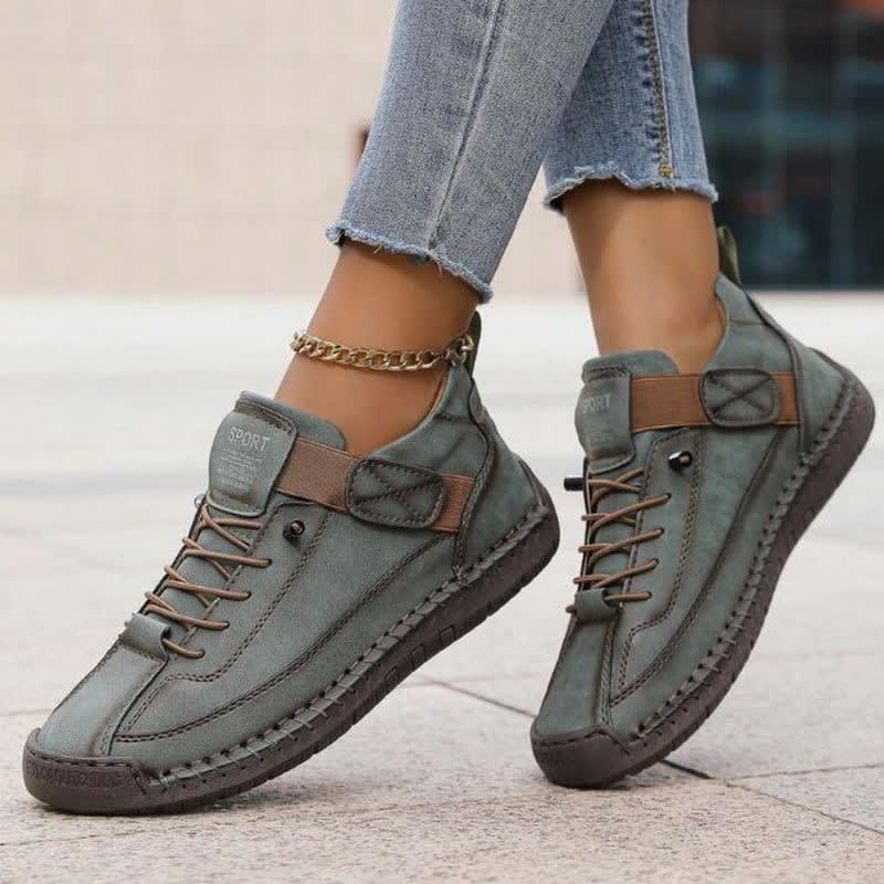 Sena Lace-Up Casual Trainers with Strap