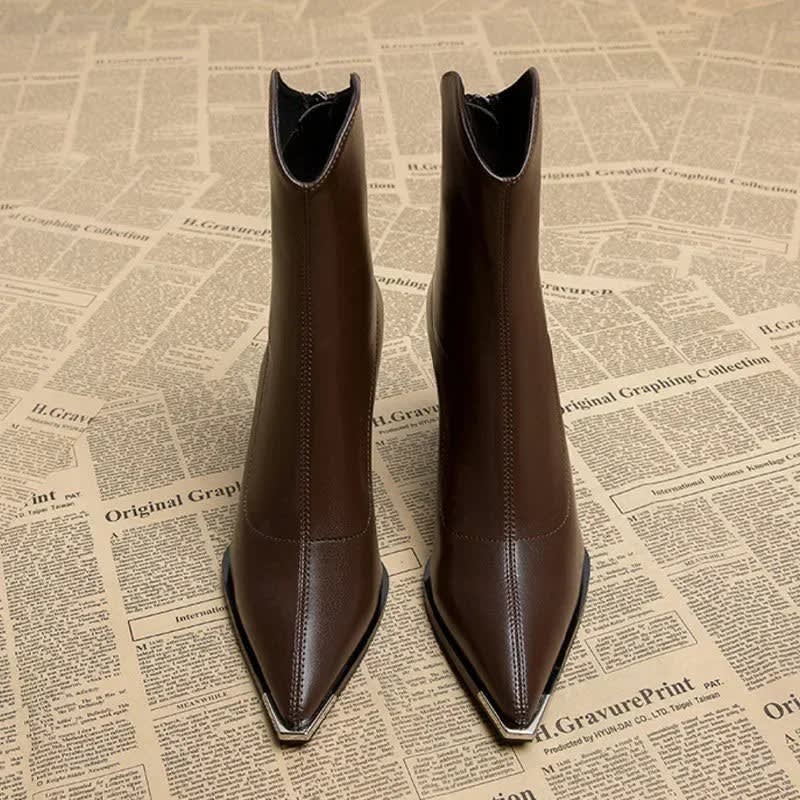 Elke Metal Tip Pointed Toe Heeled Boots_6