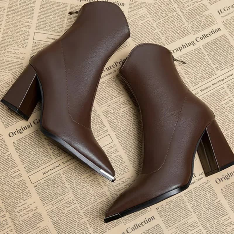 Elke Metal Tip Pointed Toe Heeled Boots_8