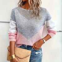 Colette Pointelle Color Block Knitted Jumper