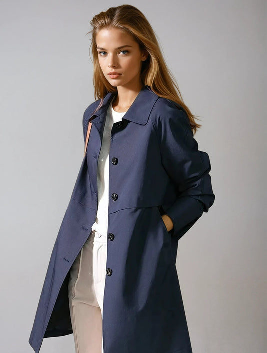 Anouk Single Breasted Longline Mac Coat_1