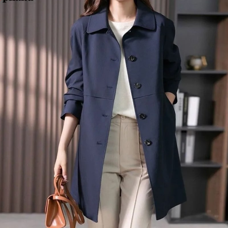 Anouk Single Breasted Longline Mac Coat_2