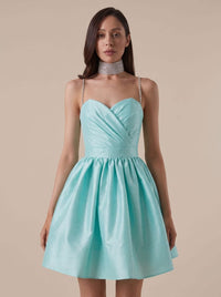 Ellie Satin Sweetheart Party Mini Dress