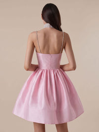 Ellie Satin Sweetheart Party Mini Dress