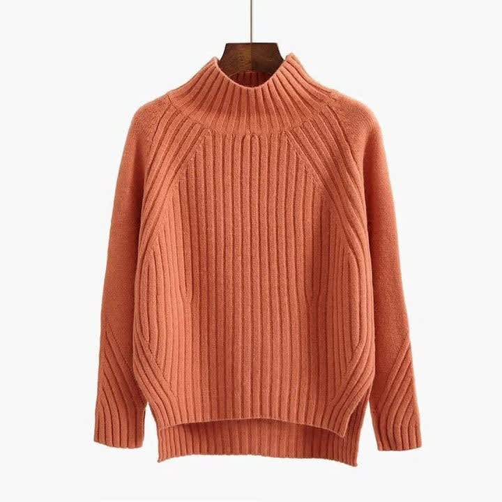 Georgina Ribbed High Neck Knitted Jumper_1