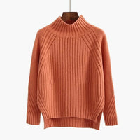 Georgina Ribbed High Neck Knitted Jumper