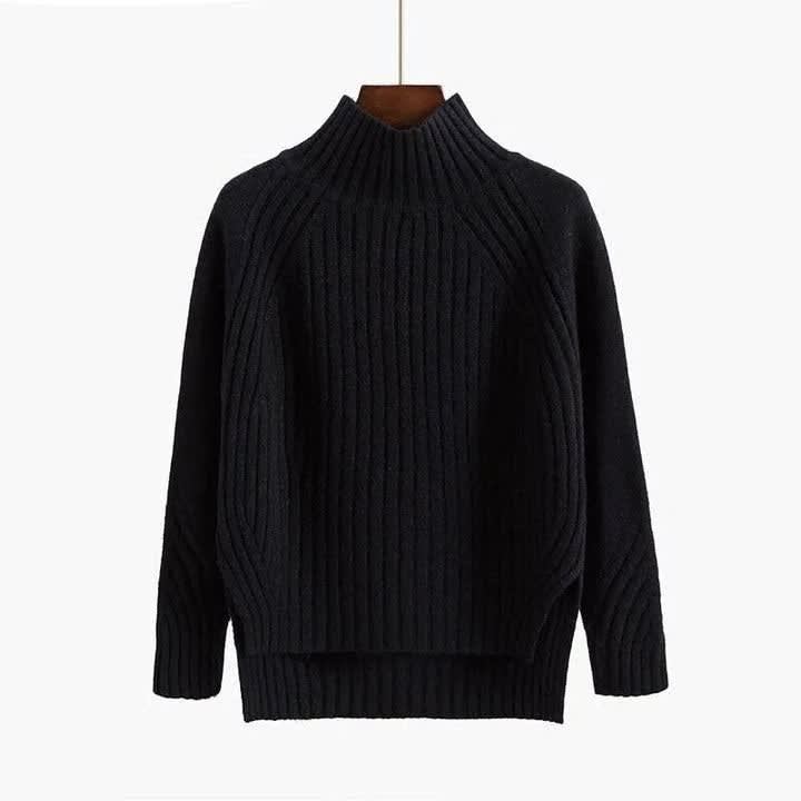 Georgina Ribbed High Neck Knitted Jumper_2