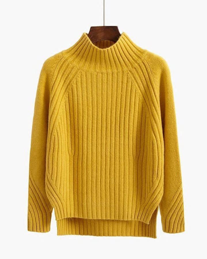 Georgina Ribbed High Neck Knitted Jumper_3