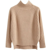Georgina Ribbed High Neck Knitted Jumper