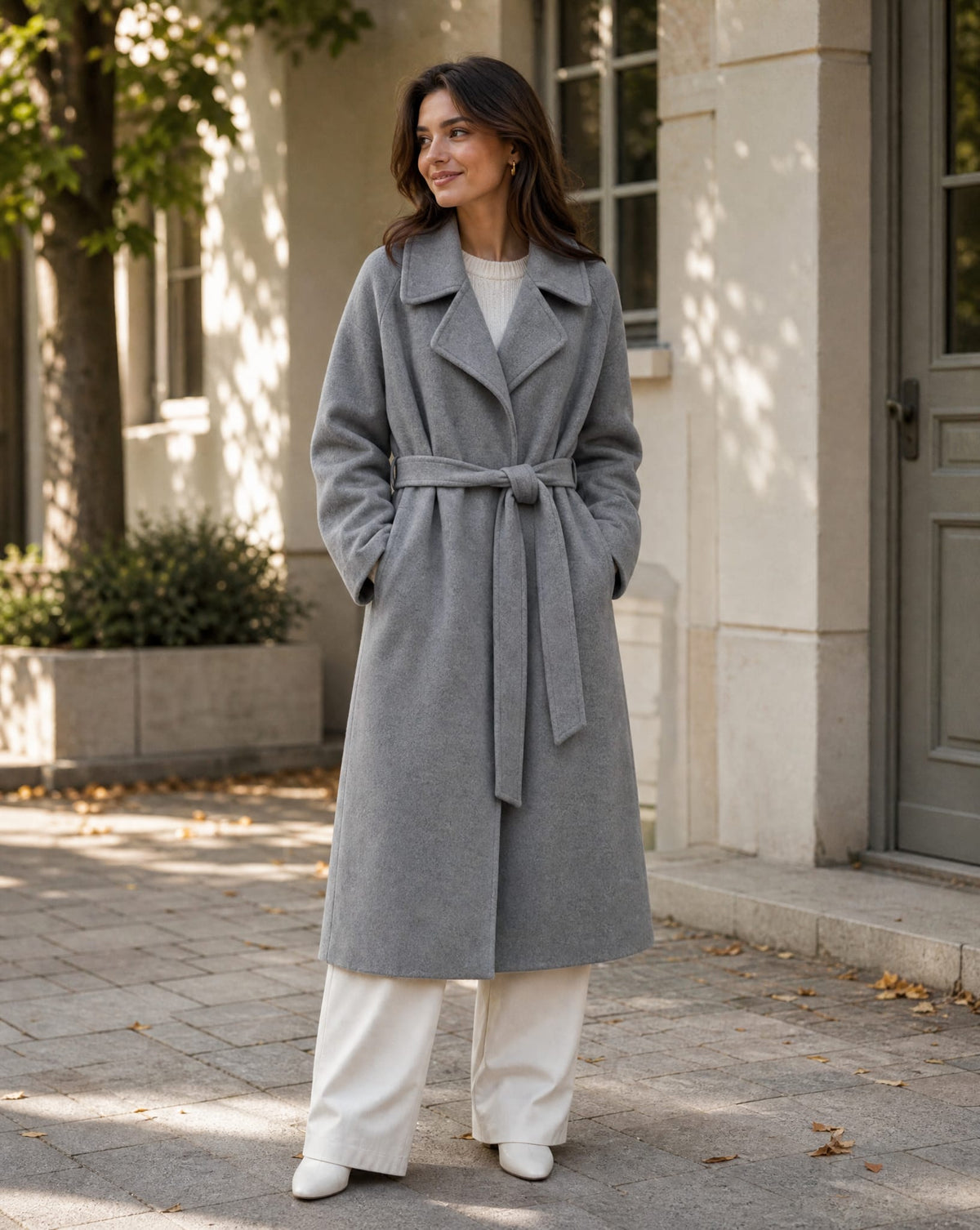 Beatrix Belted Shawl Collar Long Winter Coat_3