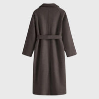 Beatrix Belted Shawl Collar Long Winter Coat