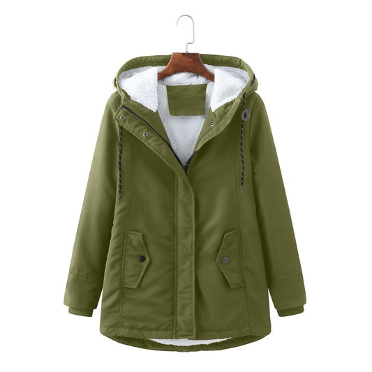 Emmeline Fleece Lined Hooded Winter Coat_1