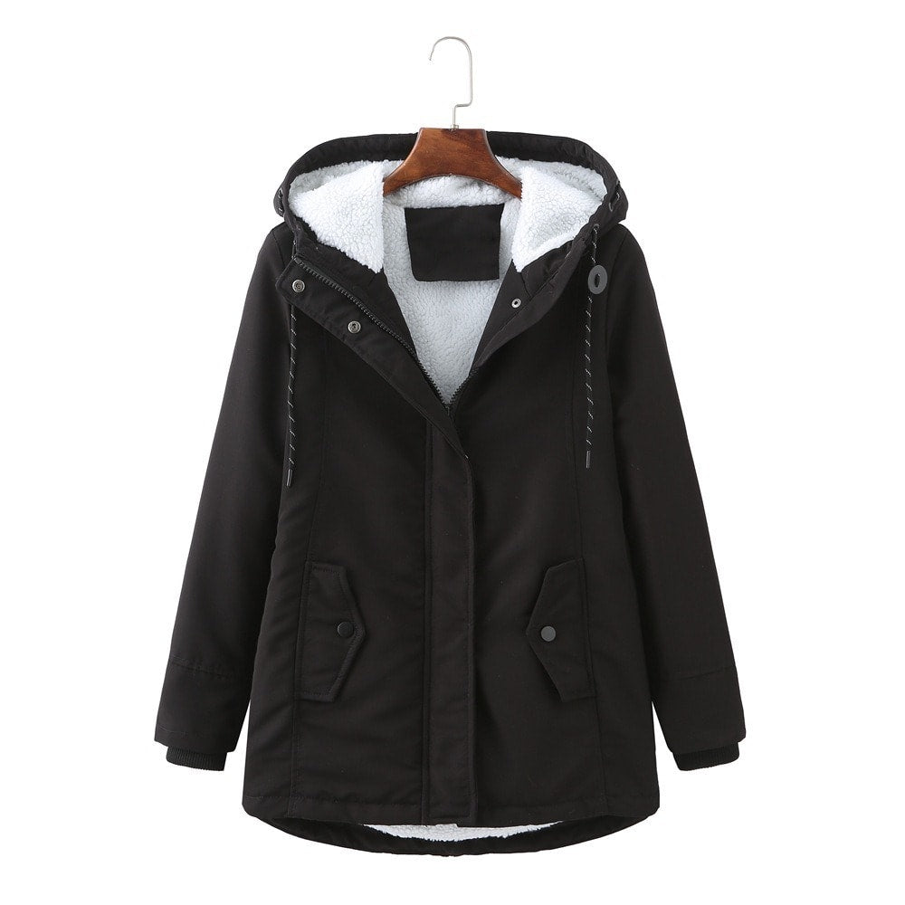 Emmeline Fleece Lined Hooded Winter Coat
