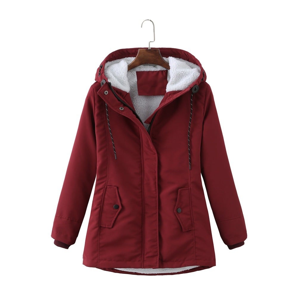 Emmeline Fleece Lined Hooded Winter Coat