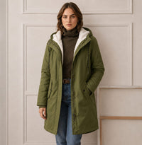Emmeline Fleece Lined Hooded Winter Coat