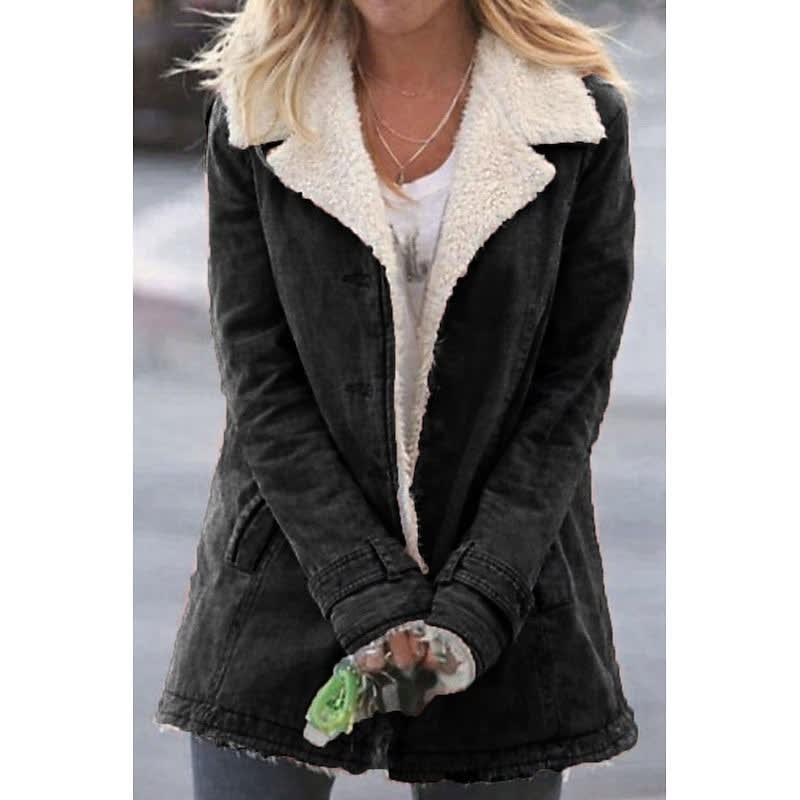 Noelle Sherpa Lined Winter Coat