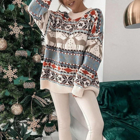 Calla Reindeer Fair Isle Christmas Jumper_1