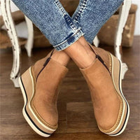 Winifred Platform Wedge Heeled Boots