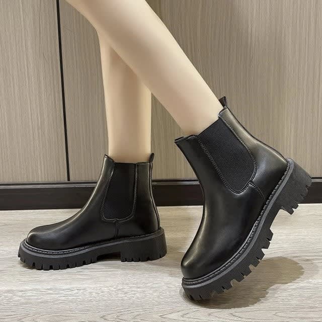 Greta Chunky Lug Sole Chelsea Boots