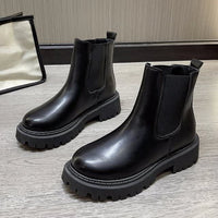 Greta Chunky Lug Sole Chelsea Boots