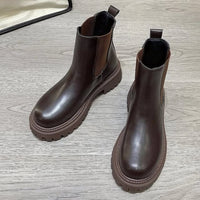 Greta Chunky Lug Sole Chelsea Boots