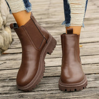Greta Chunky Lug Sole Chelsea Boots