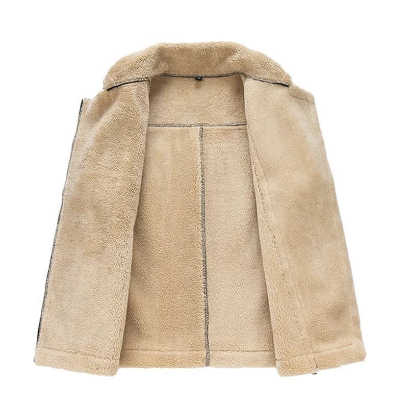 Tallulah Shearling Trim Aviator Gilet