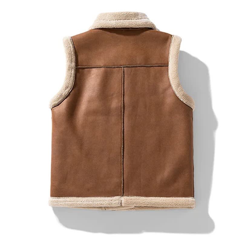 Tallulah Shearling Trim Aviator Gilet_3