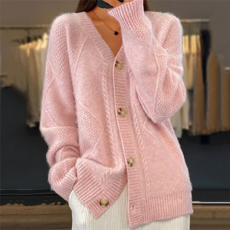 Solene Soft Knit Button Cardigan
