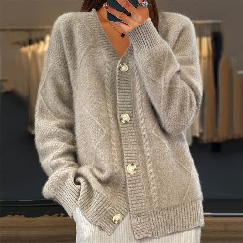 Solene Soft Knit Button Cardigan