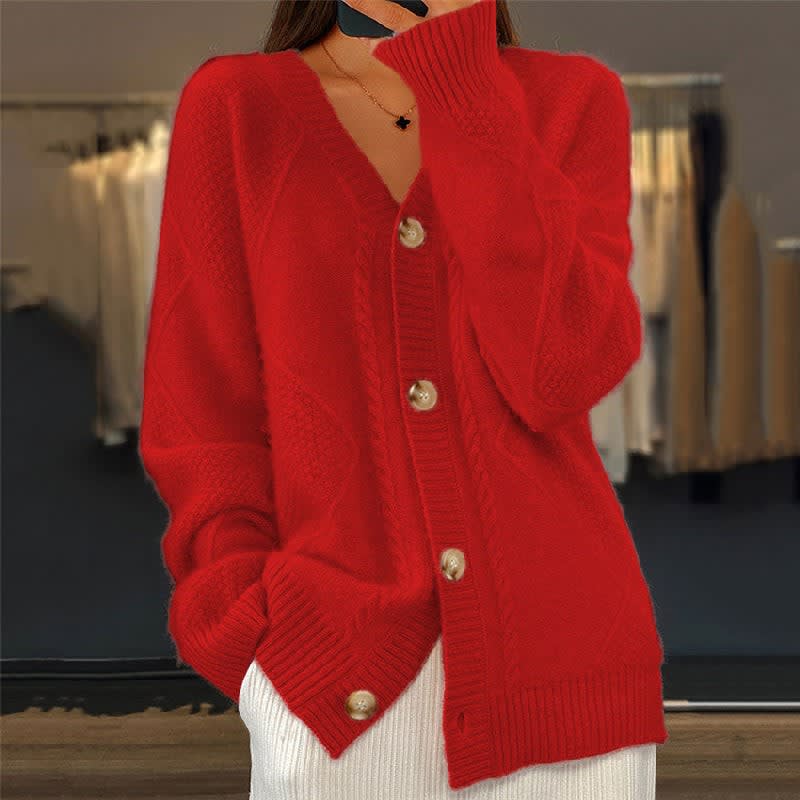 Solene Soft Knit Button Cardigan