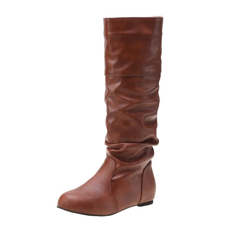 Verity Slouch Low Heel Knee High Boots