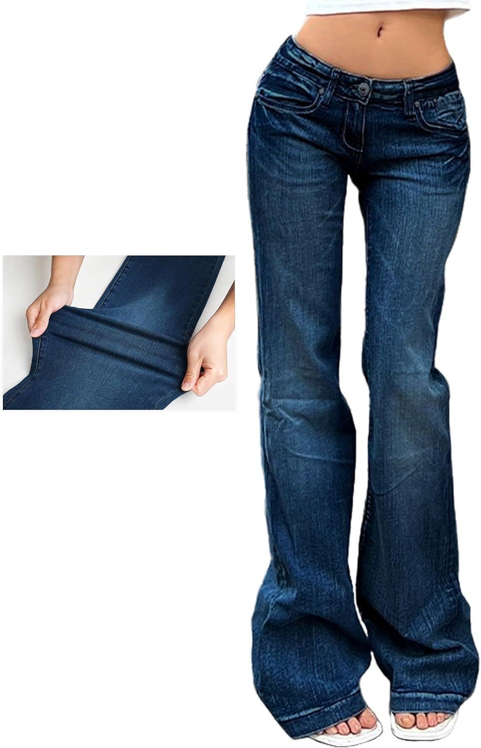 Cassia Stretch Wide Leg Jeans for Women
