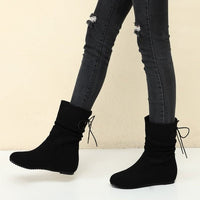 Odette Slouch Tie Back Ankle Boots