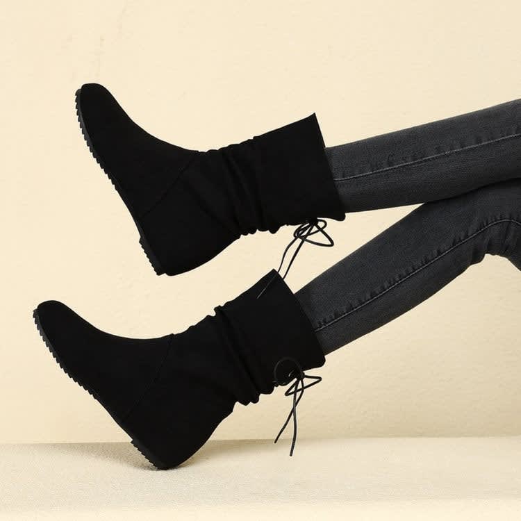 Odette Slouch Tie Back Ankle Boots