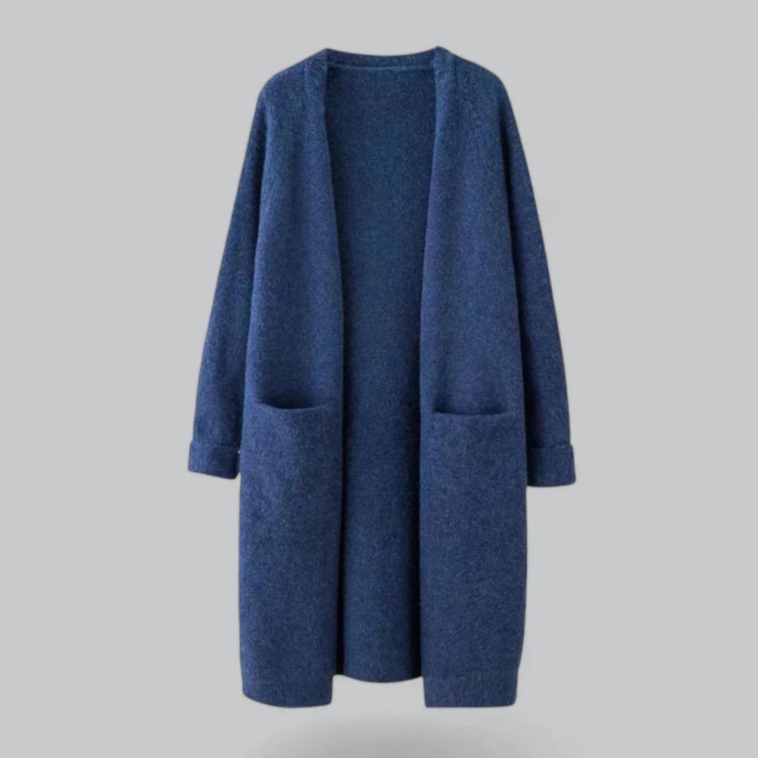 Katya Longline Open Front Cardigan with Pockets_2