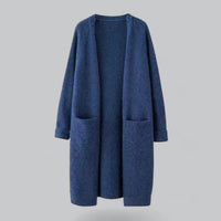 Katya Longline Open Front Cardigan with Pockets