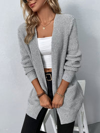 Melina Textured Knit Open Front Cardigan