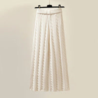 Polly Cable Knit Lounge Set with Gilet