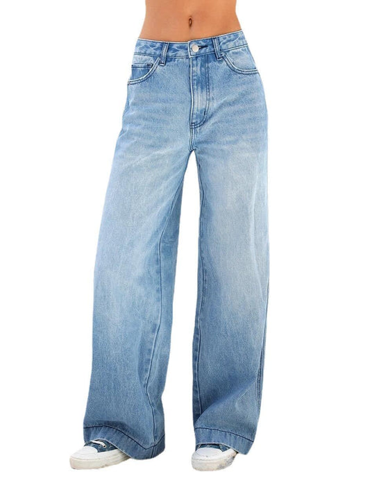 Cleo High Waist Wide Leg Jeans_1