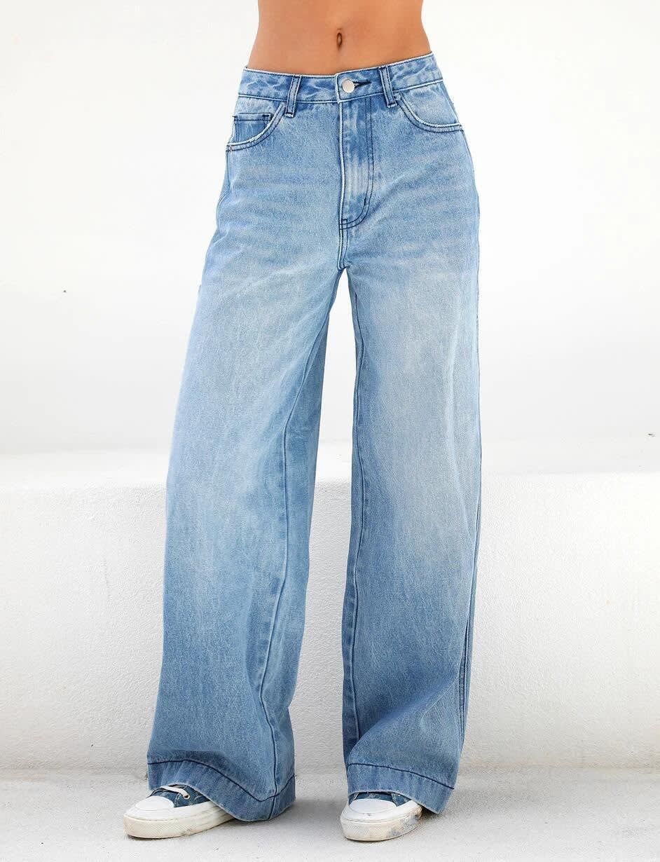 Cleo High Waist Wide Leg Jeans_5