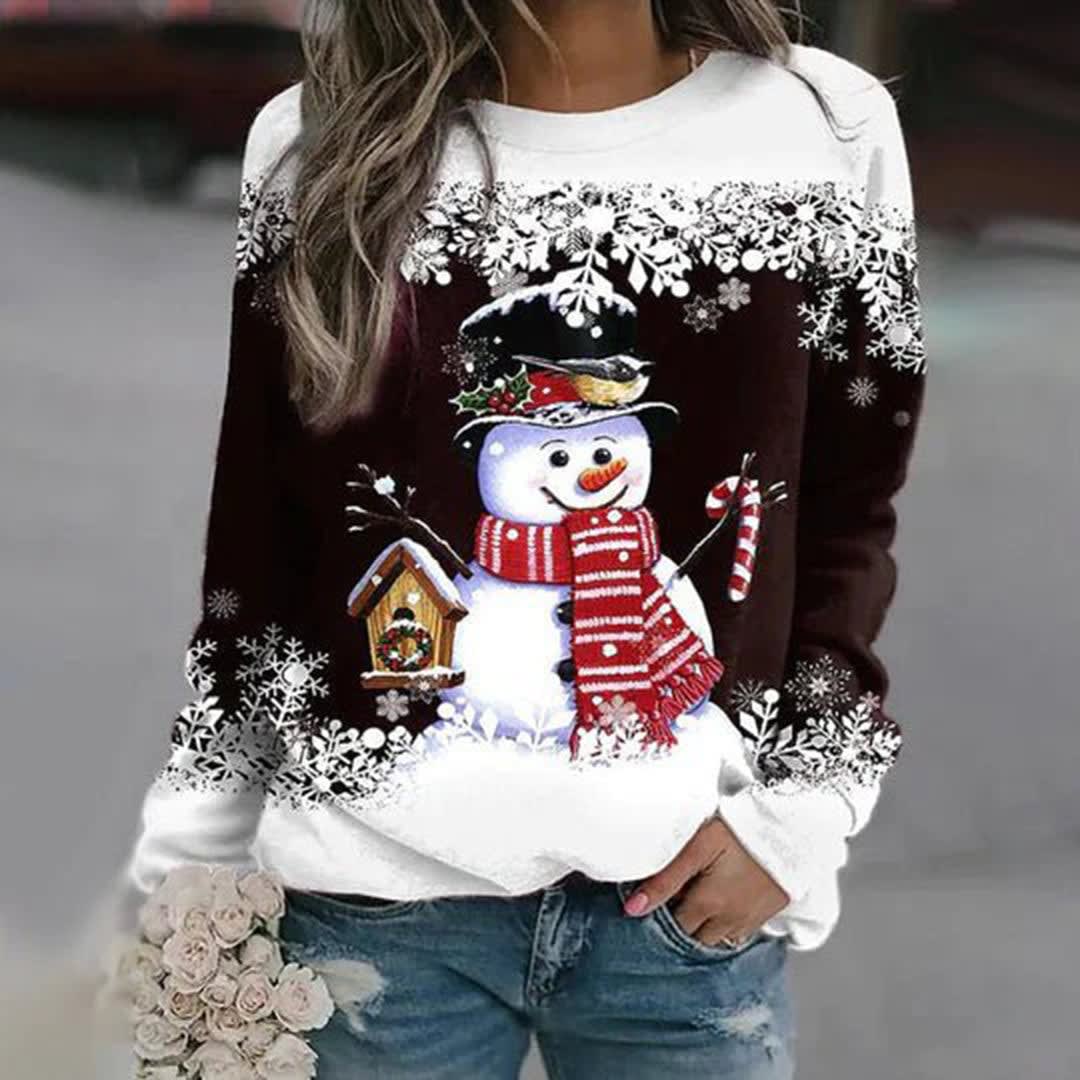 Wren Funny Snowman Christmas Jumper