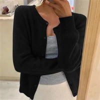 Araminta Crew Neck Button Cardigan