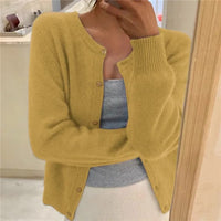 Araminta Crew Neck Button Cardigan